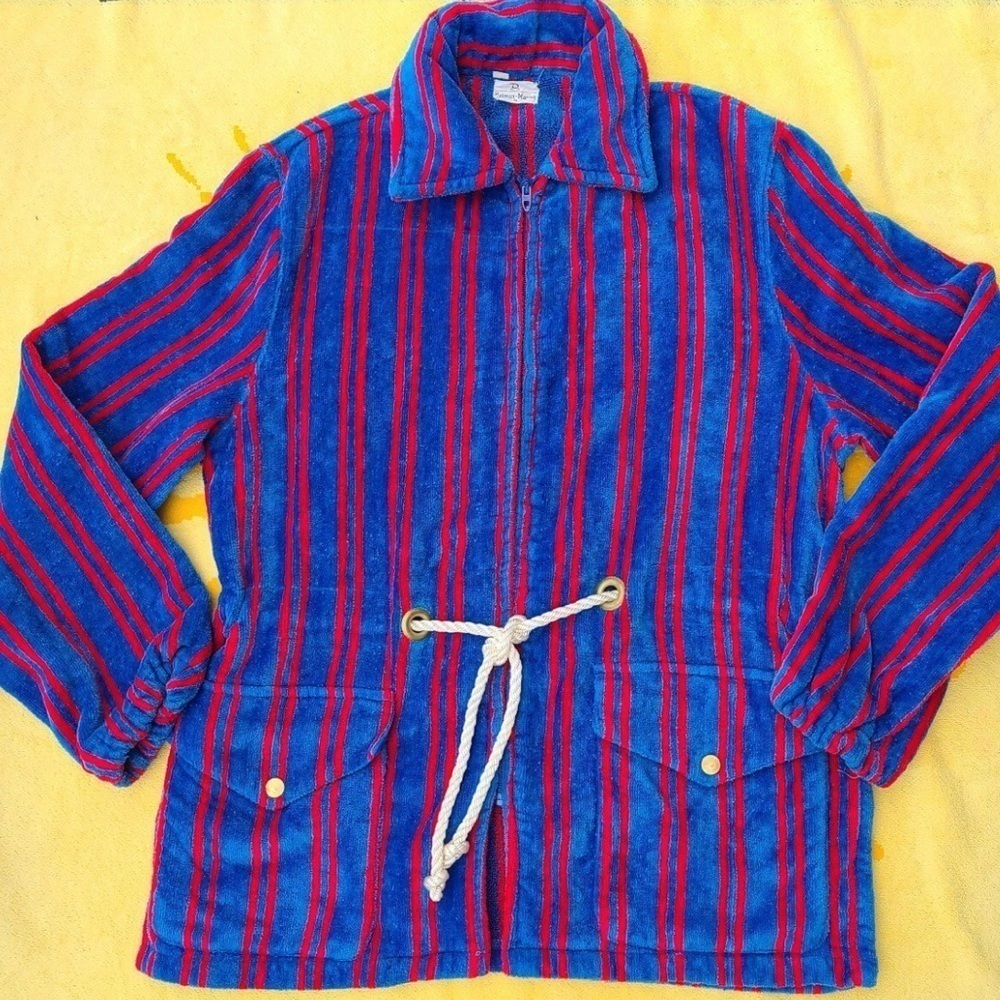 Vintage Striped Terry Jacket​